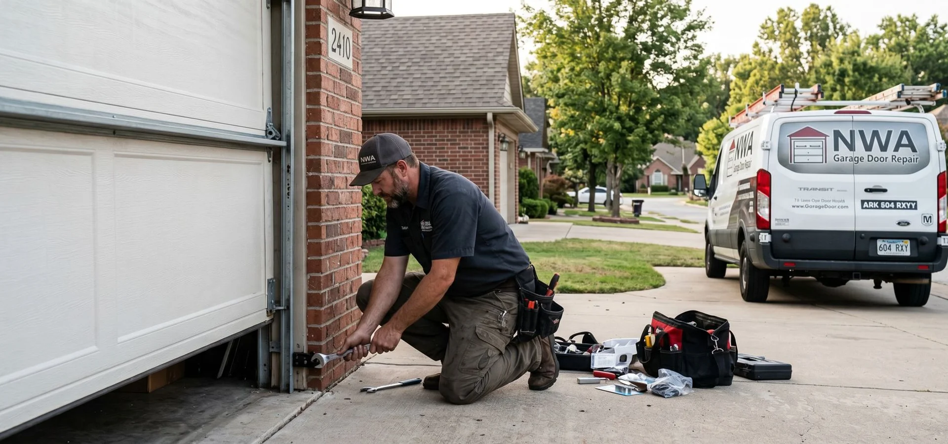 Garage door repair in Centerton, AR